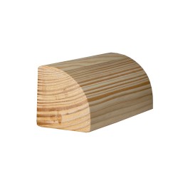 Ćwierćwałek do jogi drewniany - sosna