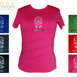 Damska Koszulka T-shirt haft z Anjali mudrą Namasté