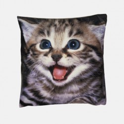 Poduszka dekoracyjna 40x40 cm Szczęśliwy kot